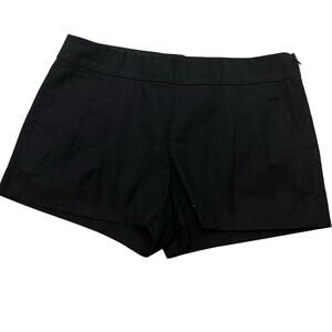 Women's J. Crew Black Pleated Front Shorts sz 10